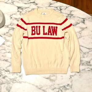 Hillflint - BU Law - Knit - Collegiate Sweater - size M - worn a few times